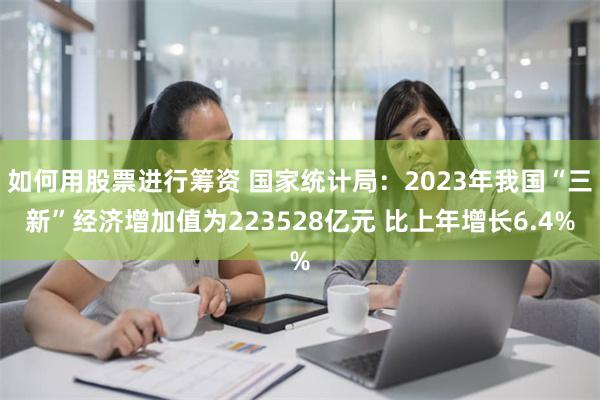 如何用股票进行筹资 国家统计局：2023年我国“三新”经济增加值为223528亿元 比上年增长6.4%